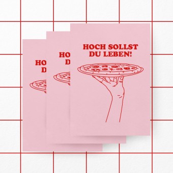 Hoch sollst du Leben! / 3er Postkartenset – studio ciao