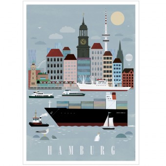 Human Empire Hamburg City Poster (Din A3)