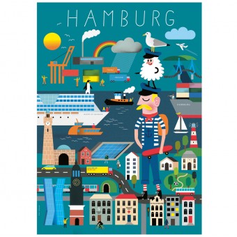 Human Empire Hamburg Erklärbuch Poster (50x70cm)