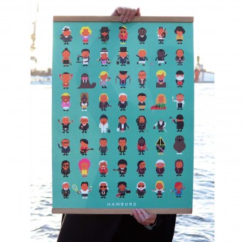 Hamburger Leude Poster (50x70cm)