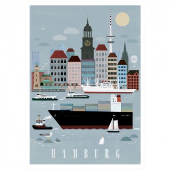 Human Empire Hamburg City Poster (50x70cm)
