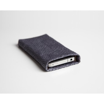 Lapàporter iPhone SE(2020) case Lachsleder (platin)