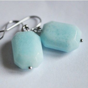 na.hili Ohrringe Ohrschmuck Eisfacetten***polar* Weißgold silbern 