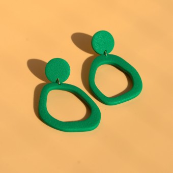 Ipanema | Grüne Statement-Ohrringe | Santoclay