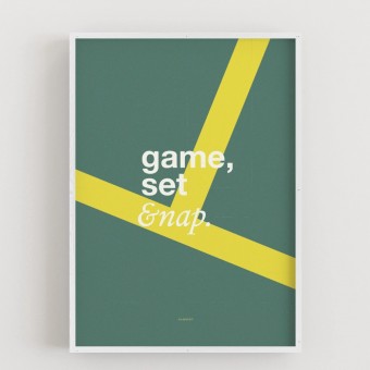 GAME SET NAP Poster - ALMSOT A BRAND
