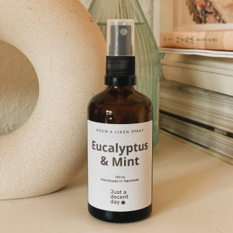 Raumspray mit Duft - Eucalyptus & Mint - Just a decent day