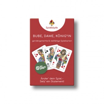 Spielköpfe Spielkarten - Kunststoffkarten - Das gendergerechte Kartendeck