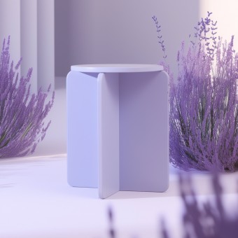 XO Hocker und Sidetable in LAVENDEL von Studio Sonntag