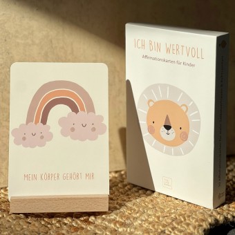 The Life Barn Affirmationskarten "Ich Bin Wertvoll" für Kinder