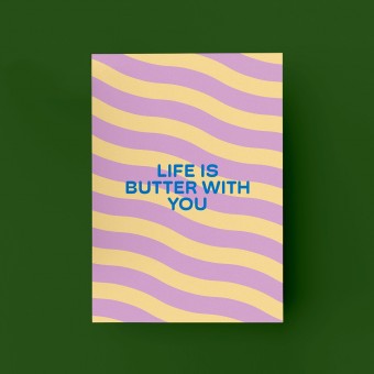 MAMF® "Life Is Butter With You" Postkarte