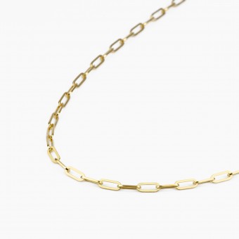 Klassische Glieder-Halskette aus Gold Vermeil | Paeoni Colors