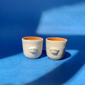 Lips - Keramiktasse, orange | STUDIO KUQU