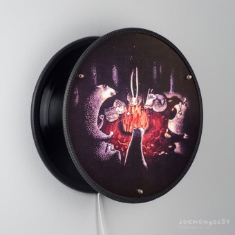 Lockengelöt Vinyl-O-Plex - Wandlampe aus Schallplatten