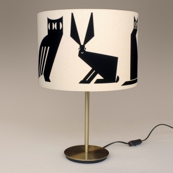 Print now - Riot later ● Abstract Animals Stehlampenschirm