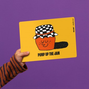 MAMF® "Pump Up The Jam" Frühstücksbrettchen by studio ciao