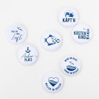 Bow & Hummingbird Maritimes Magnetset "Wellen im Herzen"