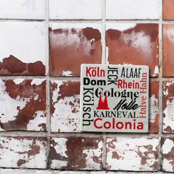 Stadtliebe® | Köln Marmor Magnet "Köln Wörter"