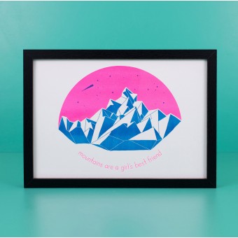 polypodium / mountains are a girl´s best friend - Risoprint - A4