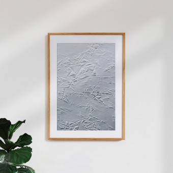 nahili ARTPRINT / POSTER "Geometric Winter" Eis Fotografie in grau - Druck (DIN A1/A3 & 50x70cm)