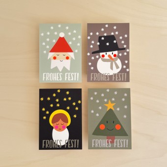 Kartenset Weihnachten Frohes Fest von undschwestern
