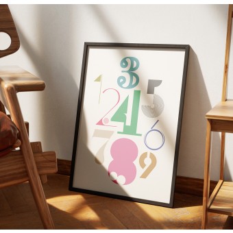 hinzkunst Plakat „Numbers“ DIN A1