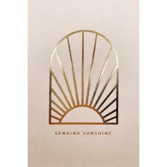 Postkarte gold - SENDING SUNSHINE / OAY.PAPER