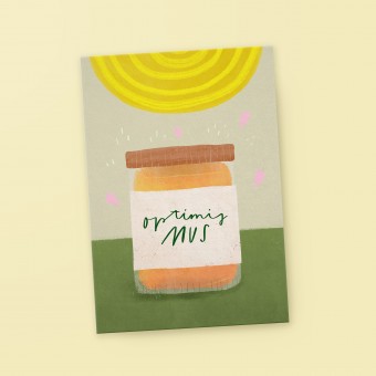 franzizo Postkarte »Optimis-Mus«