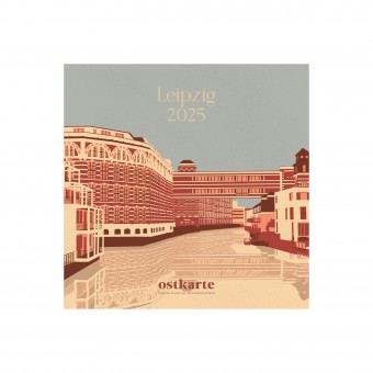 Leipzig Kalender 2025 - quadratisch, 21 x 21 cm | ostkarte