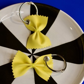 Leder Farfalle - Anhänger - Pikto3000