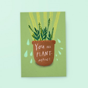 franzizo Postkarte »Plantastic«