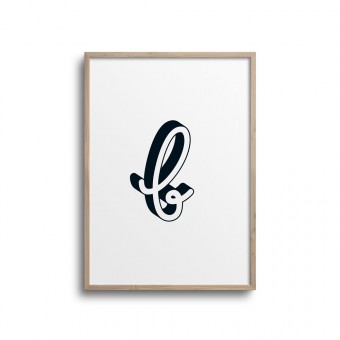 POSTER ABC – ALPHABET BUCHSTABE B Studio Schön® ABC Kollektion