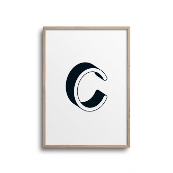 POSTER ABC – ALPHABET BUCHSTABE C Studio Schön® ABC Kollektion