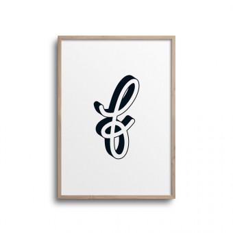 POSTER ABC – ALPHABET BUCHSTABE F Studio Schön® ABC Kollektion