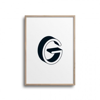 POSTER ABC – ALPHABET BUCHSTABE G Studio Schön® ABC Kollektion
