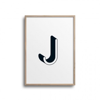 POSTER ABC – ALPHABET BUCHSTABE J Studio Schön® ABC Kollektion