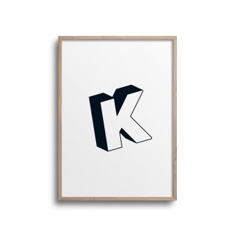 POSTER ABC – ALPHABET BUCHSTABE K Studio Schön® ABC Kollektion