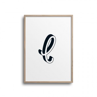 POSTER ABC – ALPHABET BUCHSTABE L Studio Schön® ABC Kollektion