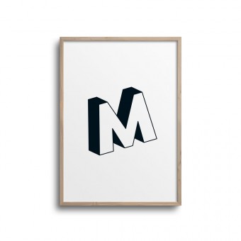 POSTER ABC – ALPHABET BUCHSTABE M Studio Schön® ABC Kollektion