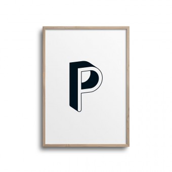 POSTER ABC – ALPHABET BUCHSTABE P Studio Schön® ABC Kollektion