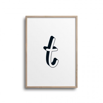 POSTER ABC – ALPHABET BUCHSTABE T Studio Schön® ABC Kollektion