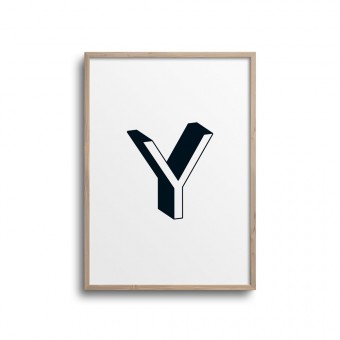 POSTER ABC – ALPHABET BUCHSTABE Y Studio Schön® ABC Kollektion