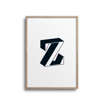 POSTER ABC – ALPHABET BUCHSTABE Z Studio Schön® ABC Kollektion