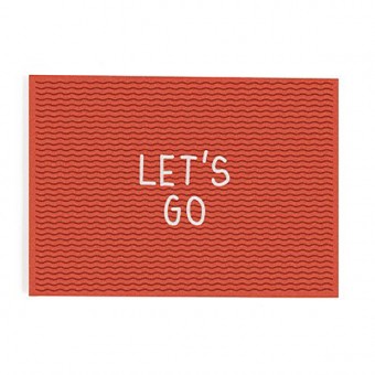 "Let’s go" Postkarte von Roadtyping