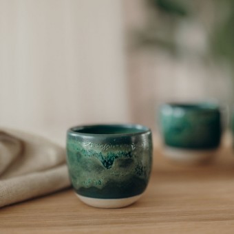 Set aus 2 Espressobechern - handgemacht | Töpferei am Wald
