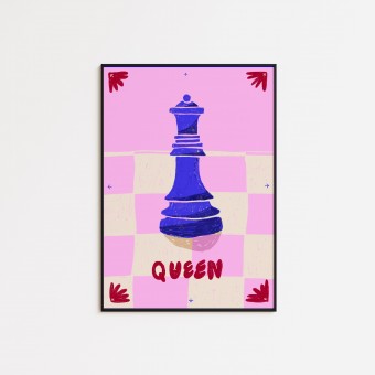 Girls in Motion Queen Poster A4