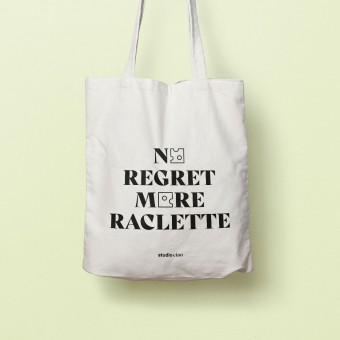 No Regret More Raclette Jutebeutel – studio ciao