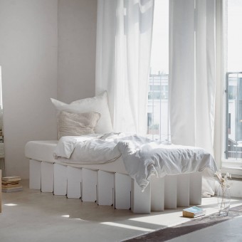 Nachhaltiges Bett 2.0 (weiß) | ROOM IN A BOX