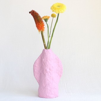 Catchup Studios Nachhaltige Papier Vase - Rosa Dream Vase