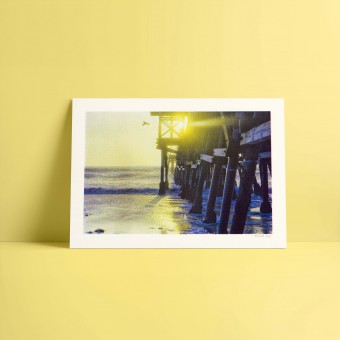 A4 - Filmfotografie Risoprint - Motiv: San Clemente Pier Sonnenuntergang - Vitja Photo Prints