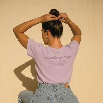 studio salute shirt - lavendel - larrys fashion